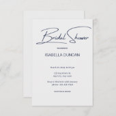 Grijs Elegance Vrijgezellenfeest Kaart (Voorkant / Achterkant)