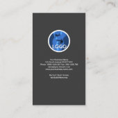 Grijs Elegant Faux Goud Huis Bouwer Bouw Visitekaartje (Achterkant)