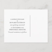 Grijs Elegant Gezicht sparen het Briefkaart van de (Achterkant)