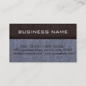 Grijs Elegant Monogram Canvas Kijk Visitekaartje (Achterkant)