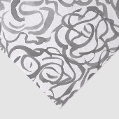 Grijs Elegant Neutrale Zwemmen Abstracte Waterverf Tissuepapier (Detail)