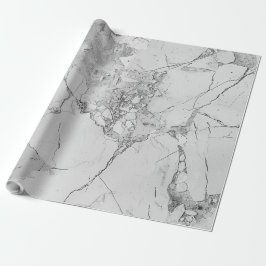 Grijs Elegant Wervelt "Marble Texture" Inpakpapier