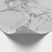 Grijs Elegant Wervelt "Marble Texture" Inpakpapier (Hoek)