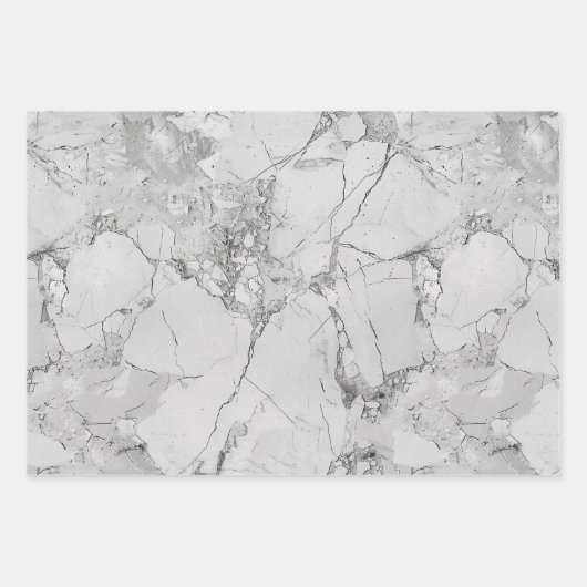 Grijs Elegant Wervelt Marmeren Textuur Wrapping Pa Inpakpapier Vel (Voorkant)