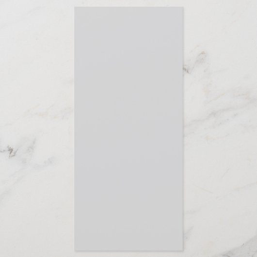 Grijs Elegant Winter Wildbloemen Bruiloft Menu (Achterkant)