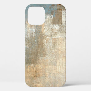 Grijs en Beige Abstracte Kunst Schilderijabstract, Case-Mate iPhone Case
