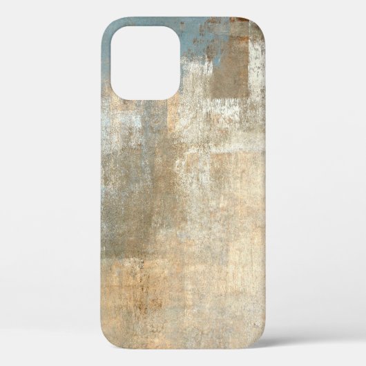 Grijs en Beige Abstracte Kunst Schilderijabstract, Case-Mate iPhone Case (Achterkant)