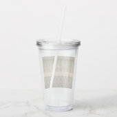 Grijs en beige acryl drinkbeker (Achterkant)