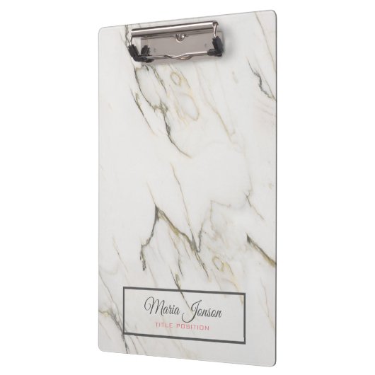 Grijs en beige marmer klembord (Links)