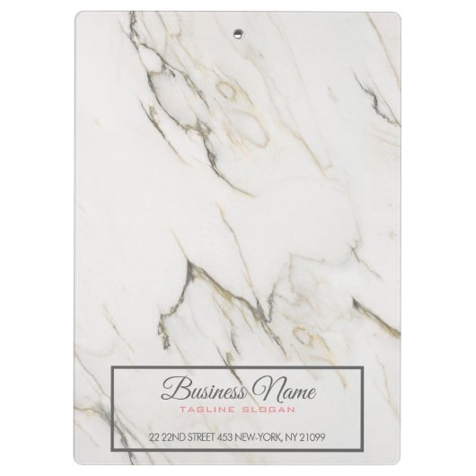 Grijs en beige marmer klembord (Achterkant)