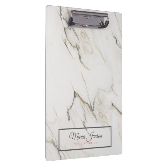 Grijs en beige marmer klembord (Rechts)