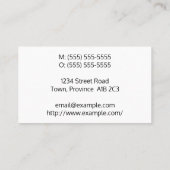 Grijs en beige, professioneel Visitekaartje (Achterkant)