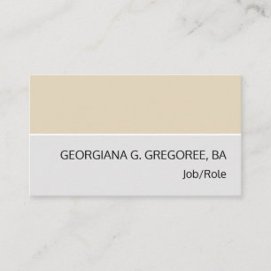 Grijs en beige, professioneel Visitekaartje