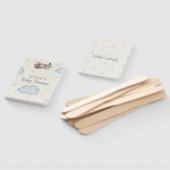 Grijs en beige Waterverf Baby shower Handwaaier (Niet-gemonteerd)