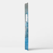 Grijs en blauw Abstract Kunstschilderij Case-Mate iPhone Case (Achterkant / Rechts)