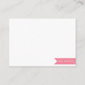 Grijs en blauw Chevron Luier Raffle Ticket Informatiekaartje (Achterkant)