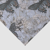 grijs en blauw vlinderdeeg tissuepapier (Detail)