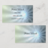 Grijs en blauwe Ray van licht Visitekaartje (Voorkant / Achterkant)
