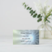 Grijs en blauwe Ray van licht Visitekaartje (Staand voorkant)