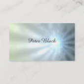 Grijs en blauwe Ray van licht Visitekaartje (Achterkant)