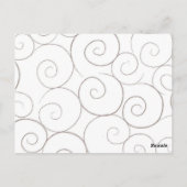 Grijs en Blauwgroen tafel nummer Kaart (Achterkant)