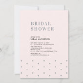 Grijs en Blush Roze | Chic Modern Vrijgezellenfees Kaart (Voorkant)