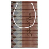 Grijs en bruin patroon klein cadeauzakje (Achterkant)