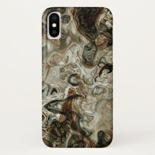 Grijs en bruin stromend marmer Case-Mate iPhone case