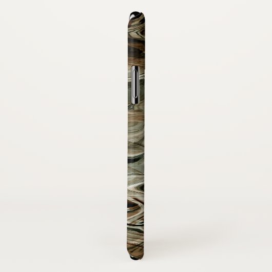 Grijs en bruin stromend marmer Case-Mate iPhone case (Achterkant / rechts)