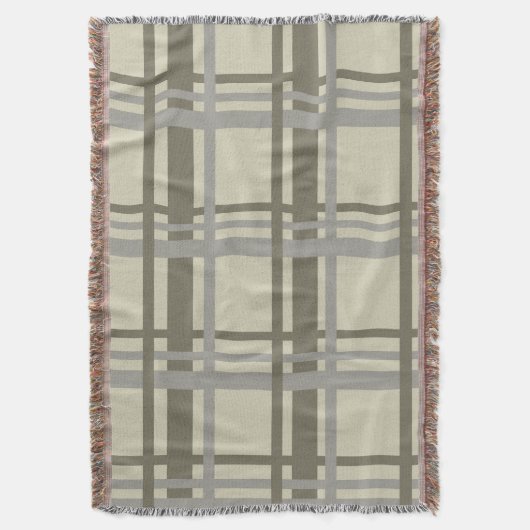 Grijs en crème geplakt deken (Voorkant Verticaal)