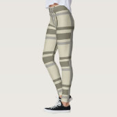 Grijs en crème geplakt leggings (Links)