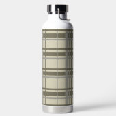 Grijs en crème geplakt waterfles (Links)