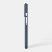 grijs en denim strepen iPhone 16 hoesje (Linkerkant)