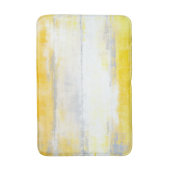 Grijs en Geel Abstract Kunst Badmat (Voorkant Verticaal)