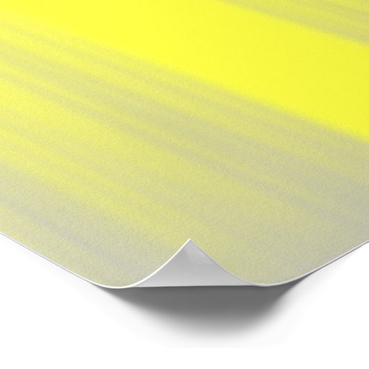 Grijs en Geel Abstract Poster Afdrukken (Hoek)