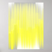 Grijs en Geel Abstract Poster Afdrukken (Voorkant)