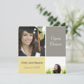 Grijs en Geel Afbeelding Klasse 2012 Aankondiging (Staand voorkant)