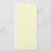 Grijs en Geel Baby shower Kaart (Achterkant)