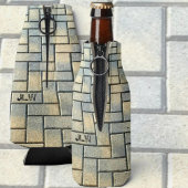 Grijs en Geel Brick Flesjeskoeler