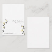 Grijs en geel bruiloft Plaatskaarten Plaatskaartje (Voorkant / Achterkant)