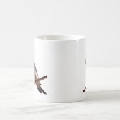 Grijs en Geel Cockatiel Pet Bird Kleur Foto Koffiemok (Center)