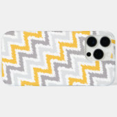 Grijs en Geel diagonaal Zigzag Ikat Patroon Case-Mate iPhone Case (Achterkant (horizontaal))