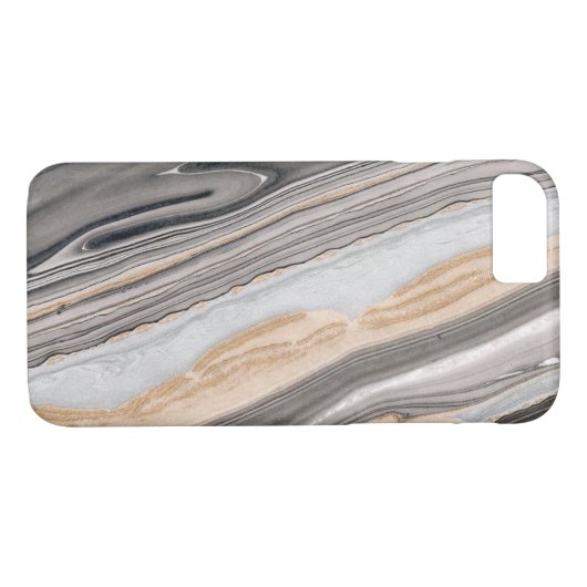 Grijs en Geel ontwerp Case-Mate iPhone Case (Achterkant (Horizontaal))