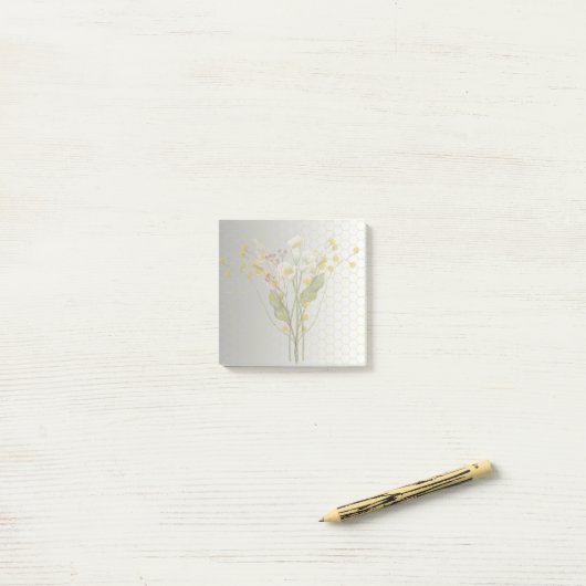 grijs en geel post-it® notes (Op bureau)