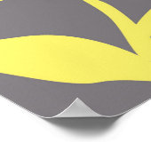 Grijs en Geel Poster (Hoek)