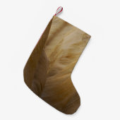 Grijs en geel steen kleine kerstsok (Voorkant (Hangend))