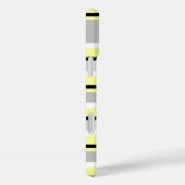 Grijs en Geel, stijlvol, gepersonaliseerd Case-Mate iPhone Case (Achterkant / Rechts)