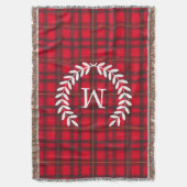 Grijs en Geel Tartan White Laurel Throw Blanket Deken (Voorkant Verticaal)