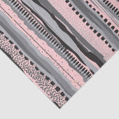 Grijs en geel Tribal geometrische vormen patroon Tissuepapier (Detail)