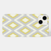 Grijs en Geel Tribal Ikat Chevron Case-Mate iPhone Case (Achterkant (horizontaal))